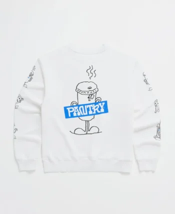 Madhappy Pantry Pals Fleece Crewneck White
