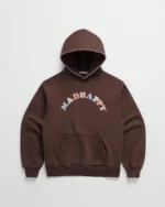 Plaid Cooper Fleece Hoodie Brown